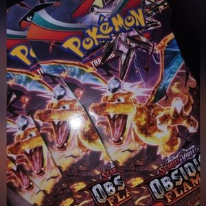 Pokemon TCG Scarlet Violet Obsidian Flames Booster Packs x4